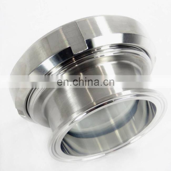 DIN/3A food grade flat clamped union sight glass