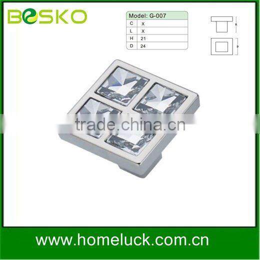 zinc alloy crystal furniture knob series