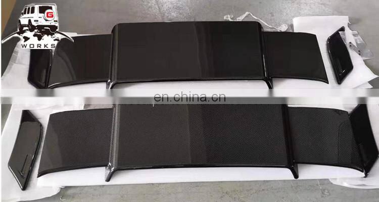 W463A front roof LED fit for G-class W463A 2018-2019year to B-style DRY carbon fiber light bar with LED