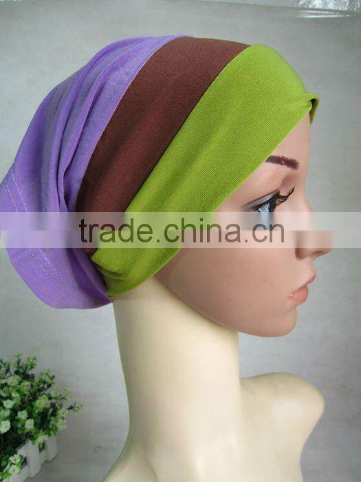A560 fashion TWO PIECES elastic MUSLIM lycra HIJAB