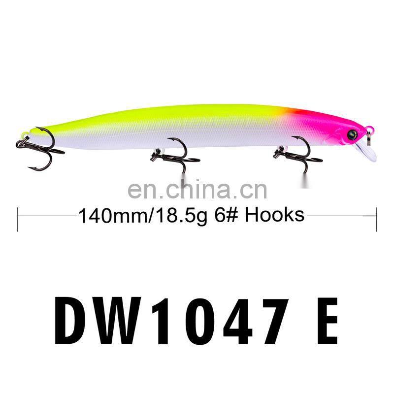 6Color14cmLure bait plastic hard bait superbait18.5gPopa Golden Dragon lure Bait wholesale Suspending jerkbait fishing