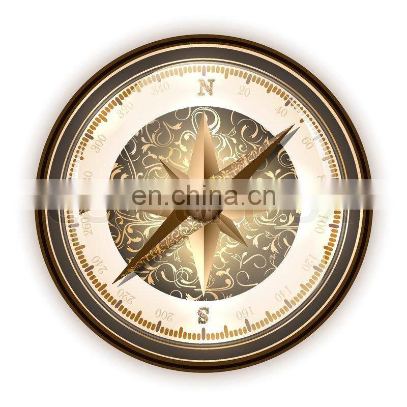vintage brass compass