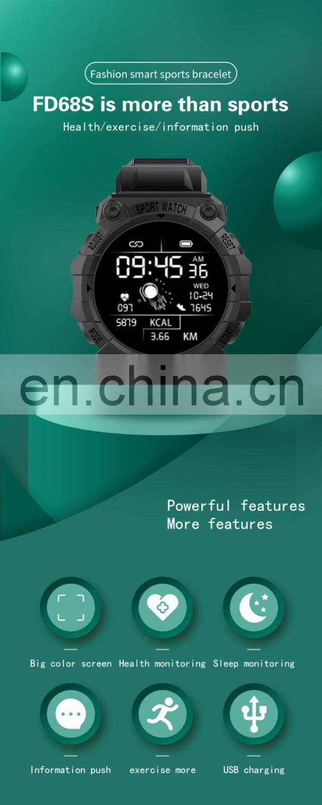 Smart Watch FD68S New Arrival Men Water Resistant Silicone Answer Call ip68 waterproof smart watch blood pressure watch