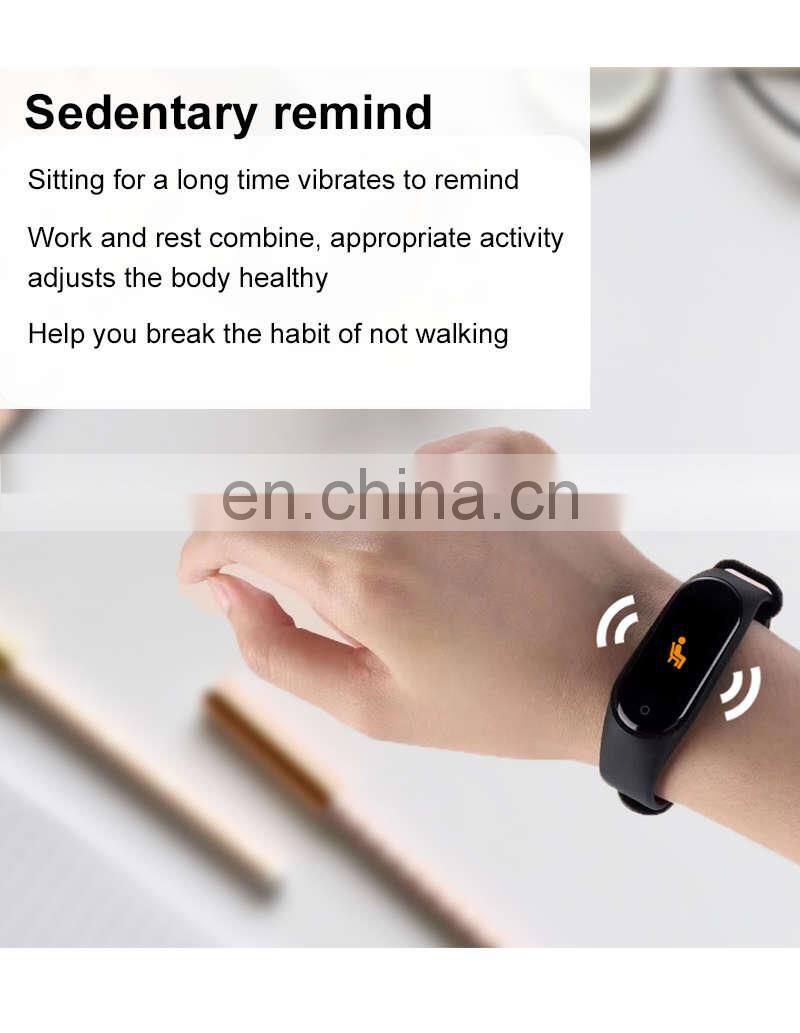 M4 Smart Watch Sport Bracelet Waterproof Sedentary Remind Heart Rate Fitness Tracker Smartwatch M4