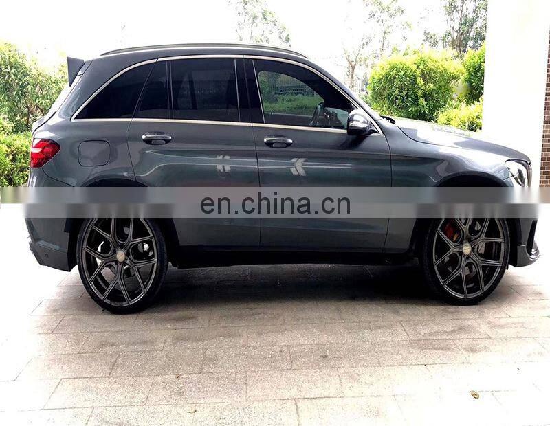 Runde PP Material WALD Style Bodykit Front Rear Bumper Upgrade GLC 43 63AMG For Mercedes-Benz X253 GLC200 GLC260 GLC300 bodykit