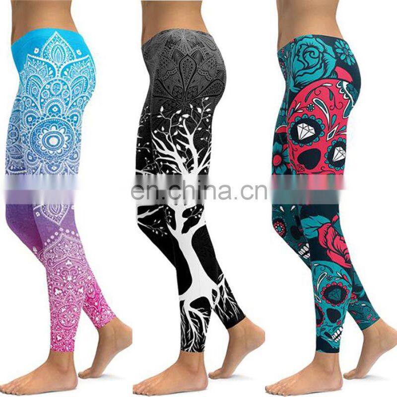 pretty sky blue women Sublimation leggings