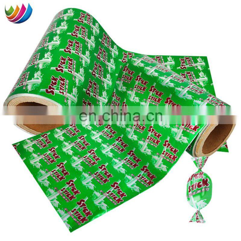 Customized Colored luxury Coffee Candy Packing aluminum seal foil chocolate wrapping paper for food packaging