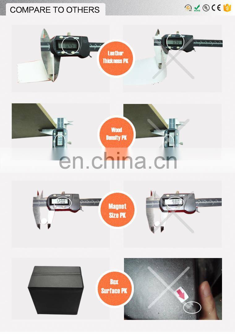 Creativepacking Spanish Cedar Lining Wooden Cigars Humidor Collect Glass Lid Smoking Cigar Box