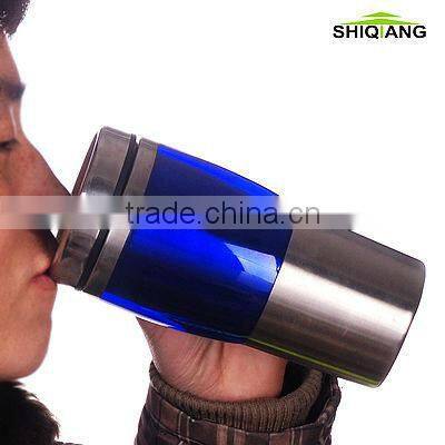 450ml double wall insulated stainless steel tumbler with handle BL-5061 ,different color available