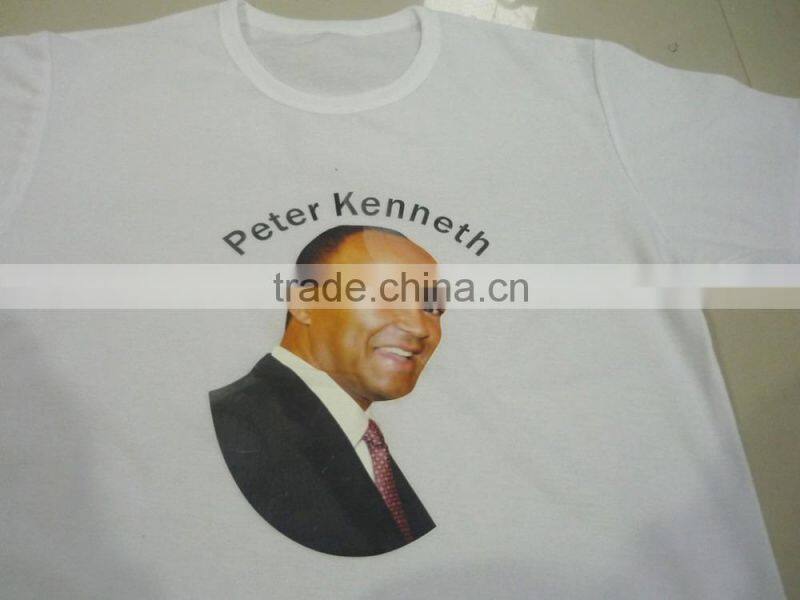 custom logo print election T-shirt for campaign, Africa short sleeve promotion T-shirt