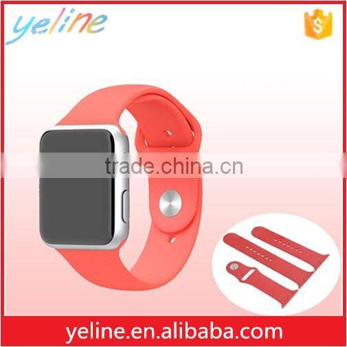 For apple watch,one piece silicon removable integrated watch bands for apple watch
