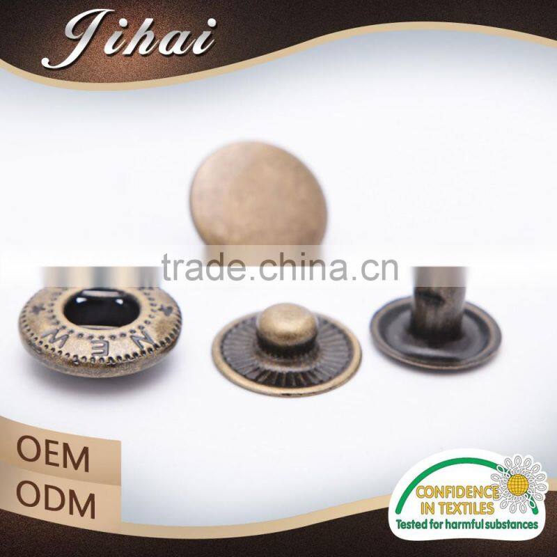 New Fashion Accessories Spring Clip Press Types Of Button For Clothing