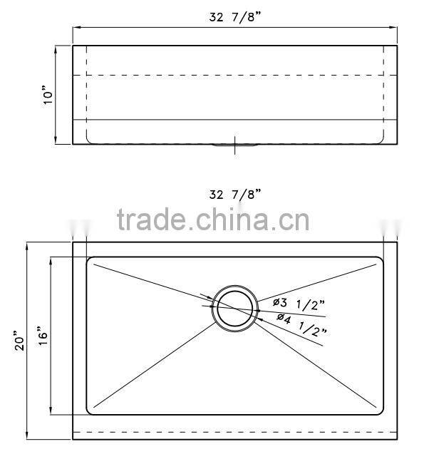 Low MOQ Commercial farmhouse apron front sinks