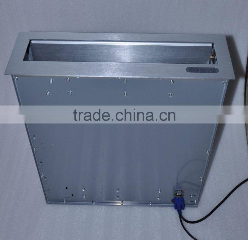 remote controlled aluminum table screen lift for conference system/ table lcd lift