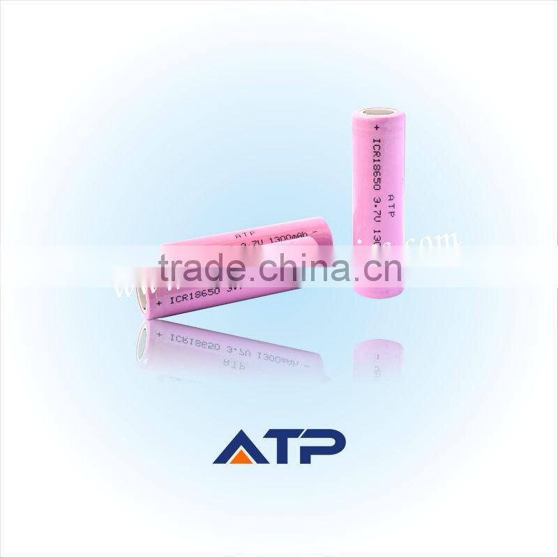 Wholesale 18650 lithium battery / 1300mAh 3.7v 18650 li ion battery