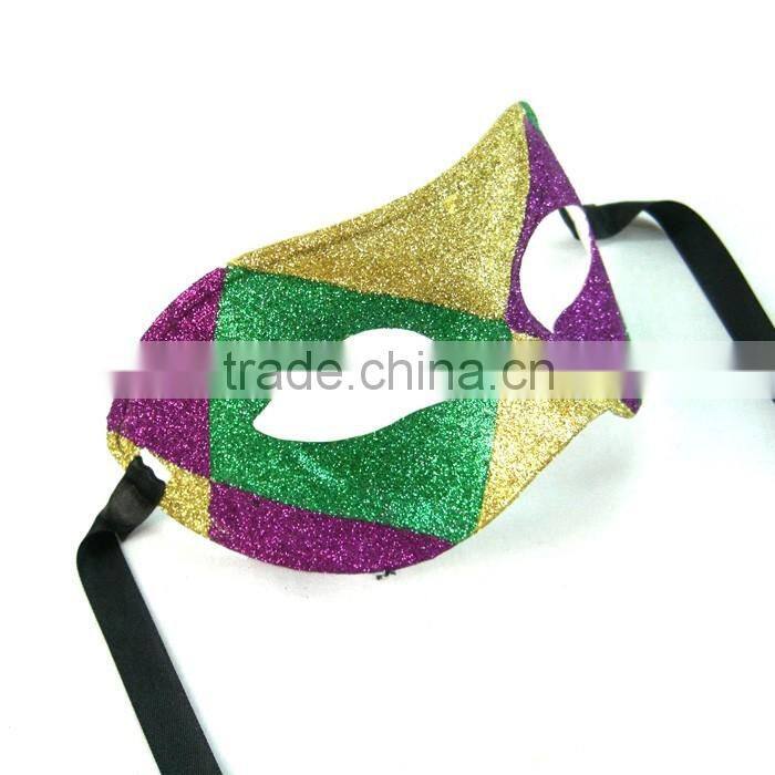 Custume Carnival Accessories HT-HF015 Plastic Half Face Party Eye Mask and Transparent Plastic Face Mask