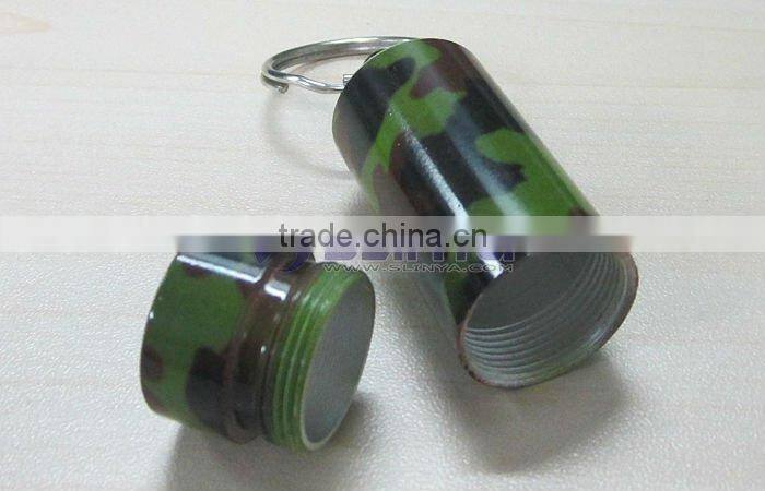 8cm 5cm 3cm Size Camouflage Metal Customized Medicine Waterproof Pillbox