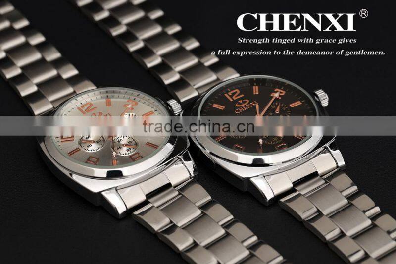 2015 Classic Design Trendy Noble Stainless Steel With 3ATM Waterproof Quartz Watches Men 012CMR