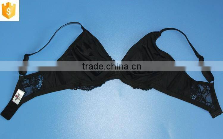 Nighty black women bra,thin sexy lace lady bra