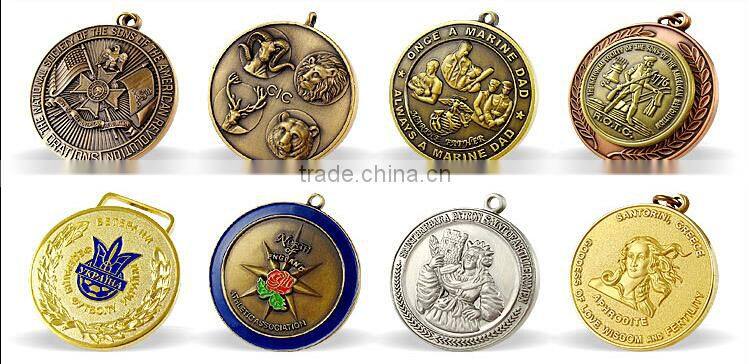 2015 newest die casting gold silver plated 3D gold eagle replica coins