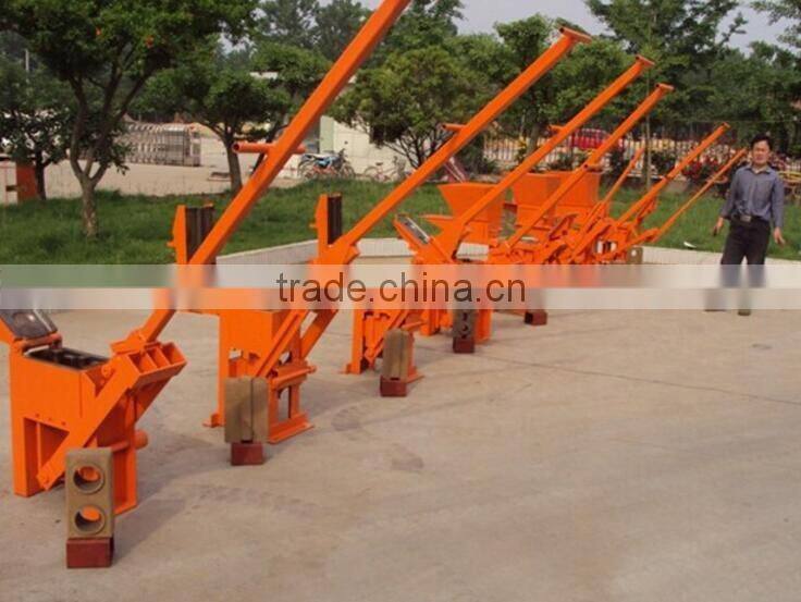 Small scale portable mud interlocking block machine clay brick making machine price