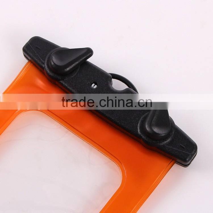 Case for iPhone 6/6 plus Fashion Summer Mobile Phone PVC Waterproof Bag With waist belt and lanyard yellow