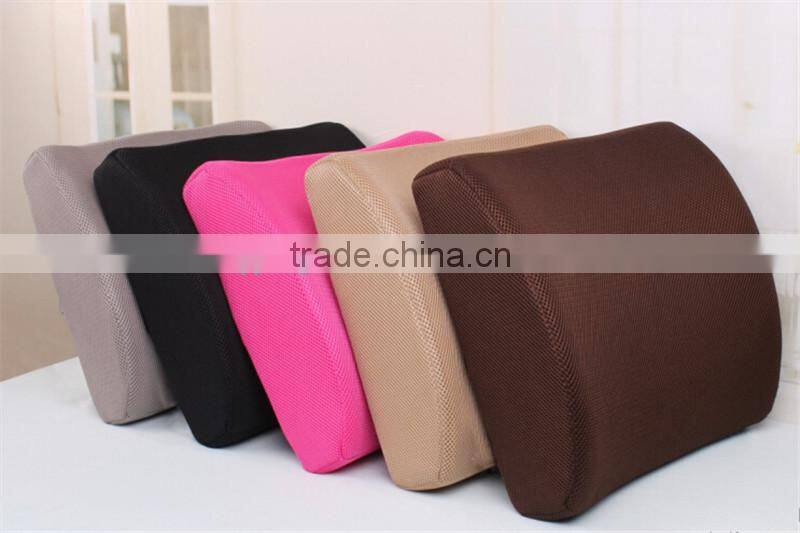 Mesh car office chairs contour lumbar back support cushion with PU memory foam.emoji pillow cushion