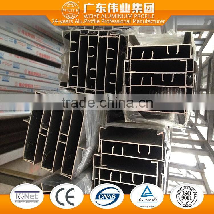 6351 T3-T8 0.8-1.4mm aluminum extruded for Radius Windows with polished finish