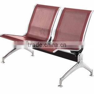 cheap modern high quality metal red color waiting room chairs to sale