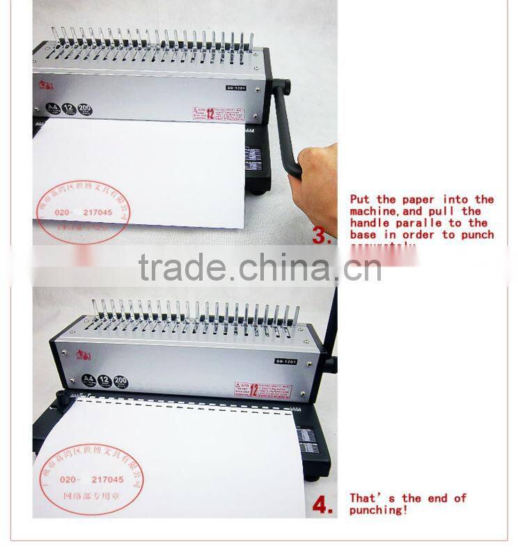 Office equipment comb binder