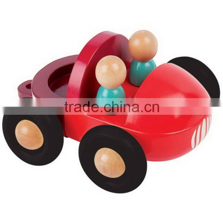 new style pick up truck magnetic toys OEM small truck toy wooden magnetic toys car for kids EZ5118