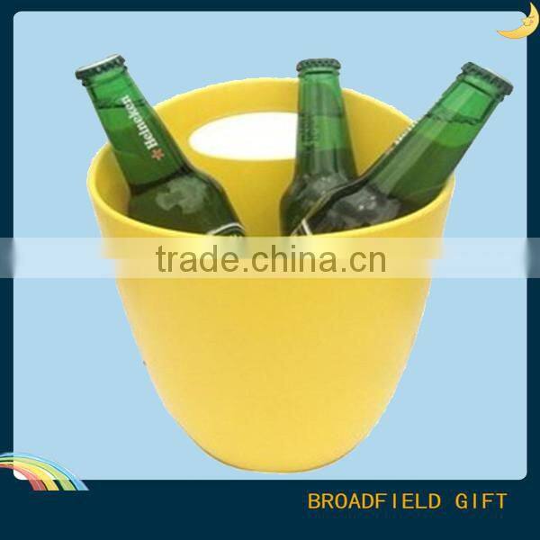 2014 hot selling led ice bucket wholesale with custom logo printing