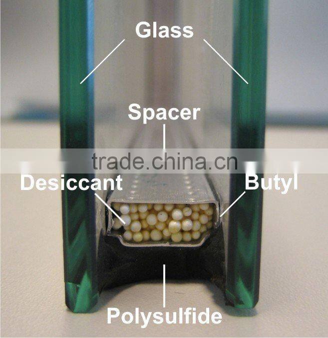 top quality double flat glasses insulated glass for building