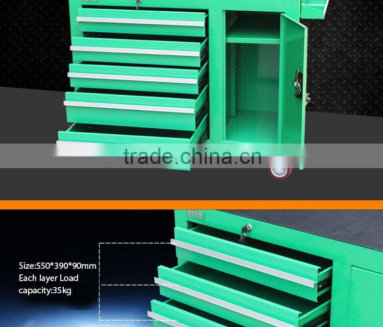 LAOA heavy duty tool trolley with support plate 5drawers tool trolley