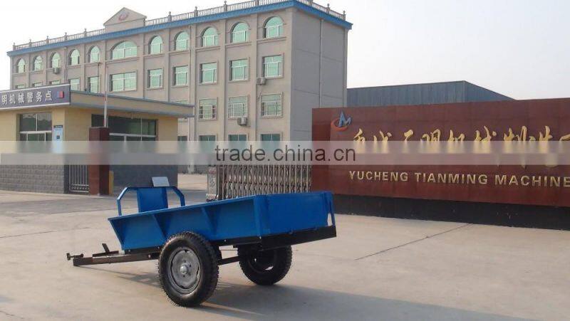 Mini Walking tractor trailer, walking tipping back trailer