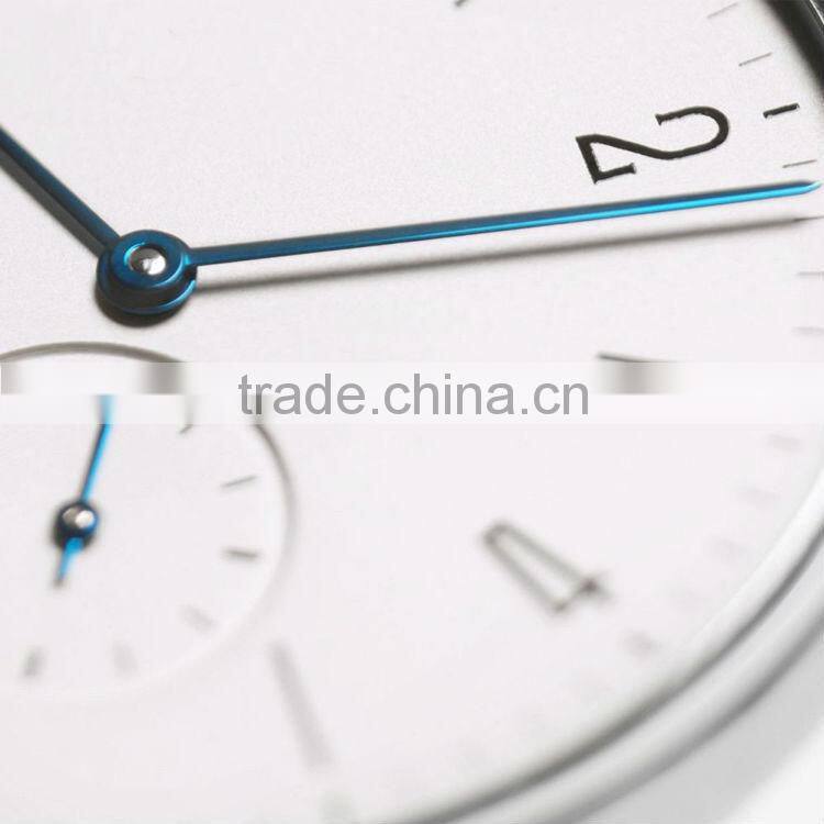 316L stainless steel case sapphire crystal quartz movement small dial second hand 100% genuine leather vogue watch