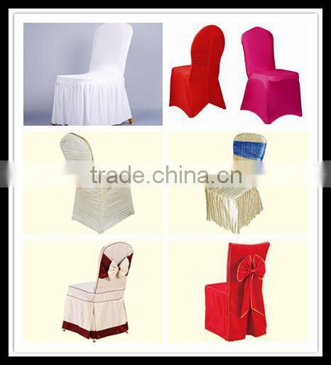 luxury big size wooden chair use 100% polyester jacquard customized chair covers