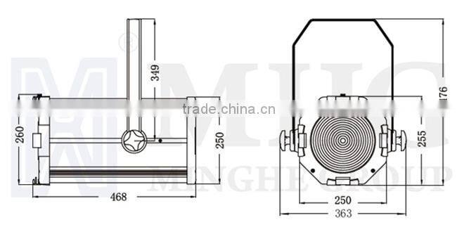 pro lighting led spot fresnel for studio