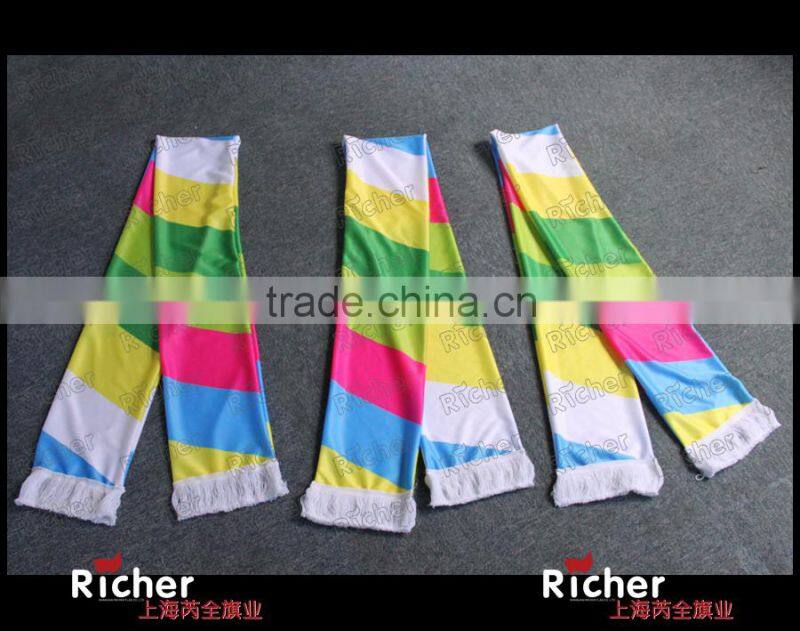 Football Promotion Custom Knitted Fan Scarf