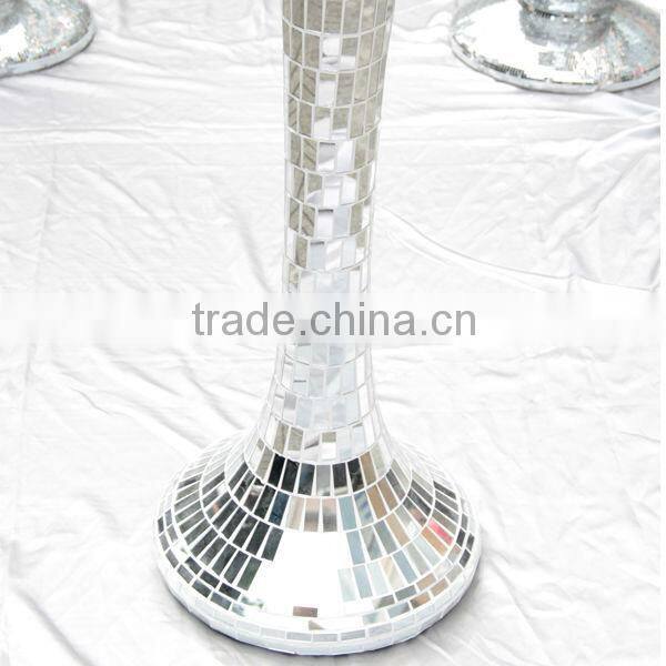 Latest wedding column with mirror surface;Decorative resin wedding pillar for event,party&wedding(S-108)