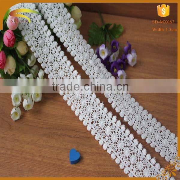 custom fast delivery preferably nice and beautiful cotton lace trims in white