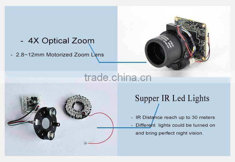 audio input and output 1080P POE 4X zoom outdoor ip camera optical cctv camera hd zoom remote control camera