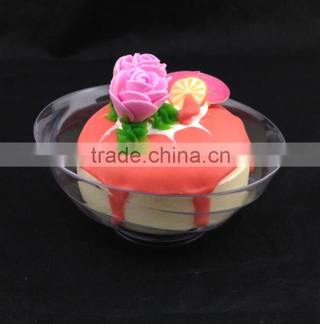 plastic crystal fruit glass dessert bowls