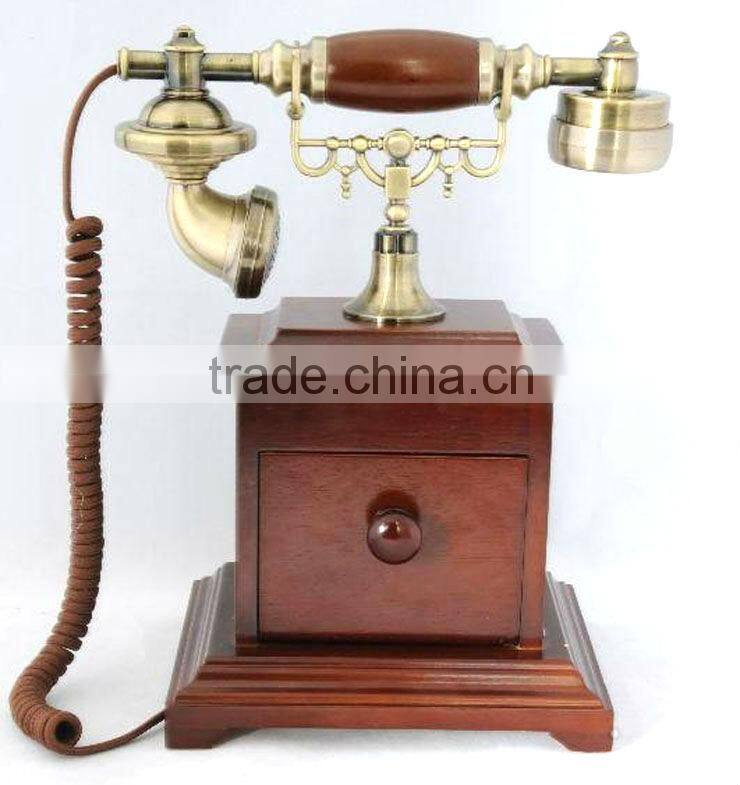 tel-6711906 Antique telephone Home wooden antique telephone