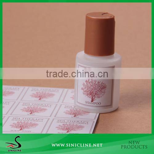 Sinicline Cosmetics Bottle Sticker with Customized Design/Application Sticker