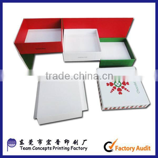 handmade different shapes chocolate gift box