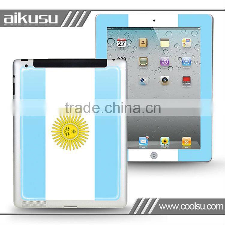 Flag series!! crystal gel sticker for new ipad/ipad4