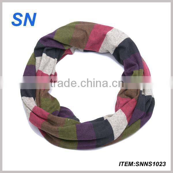 2014 fashion two tone color block infinity scarf