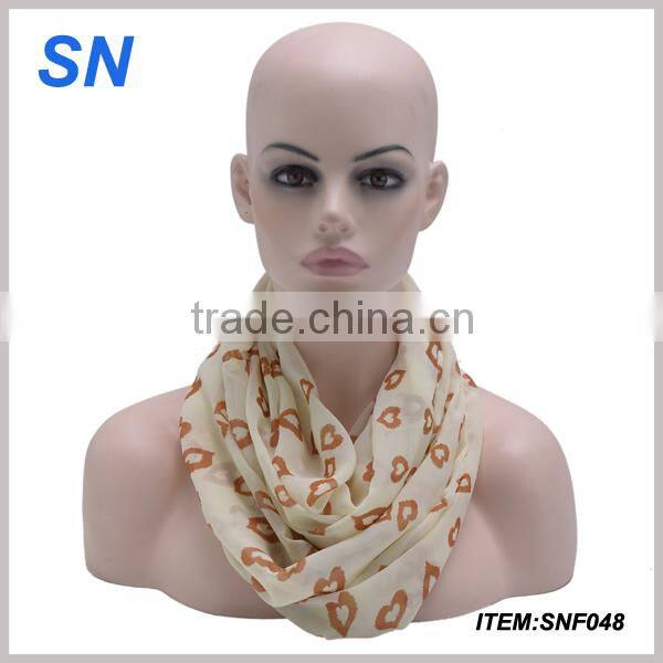 lastest spring fashion grid infinity scarf