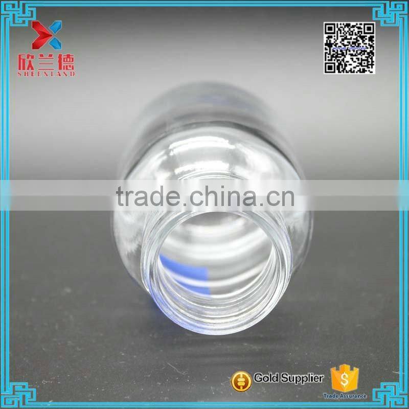 150ml wide mouth clear round glass tablet pill bottle